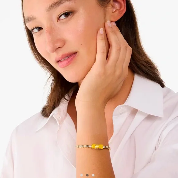 Kate Spade New York Novelty Hit The City Taxi Slider Bracelet - Picture 2 of 16